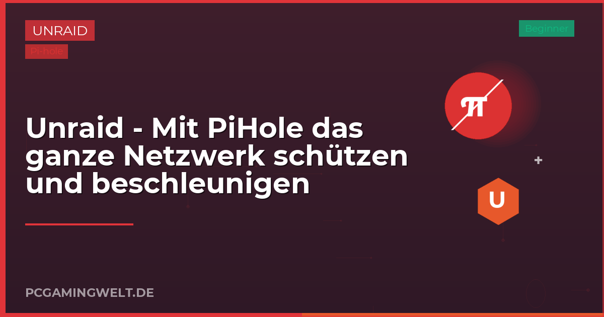 Unraid - Mit PiHole das ganze Netzwerk schützen und beschleunigen